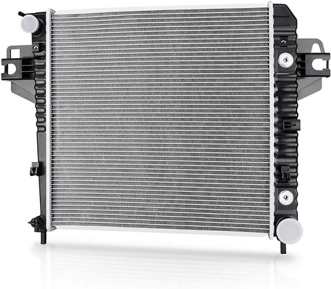 Complete Radiator Compatible with 2002 2003 2004 2005 2006 Jeep Liberty 3.7 V6 6Cyl DWRD1008
