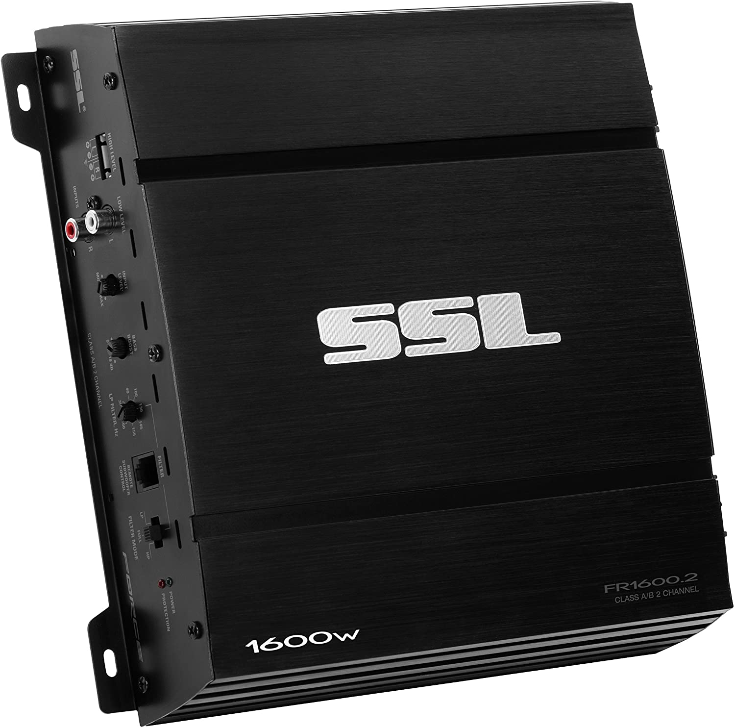 Sound Storm Labs FR1600.2 Force 1600 Watt 2 Channel 2 to 8 Ohm Stable Class A B Full Range Bridgeable Mosfet Car Amplifier with Remote Subwoofer Control (1600 Watt 2-Channel)