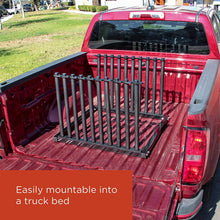 TCP Global 9-Lite Truck Bed Windshield Rack - Mobile 9 Slot Auto Glass Cargo Protection Management Rack - Safety Rubber Foam Pads, Mast Locks - Replacement Windshield Window Holder