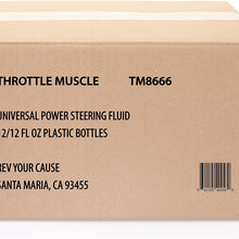 Throttle Muscle TM8666-C - Steer+ Plus Universal Power Steering Fluid 12 Oz Case of 12