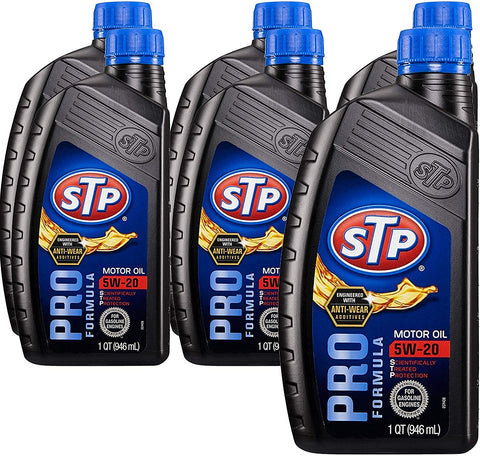 STP 5w20 Pro Formula Motor Oil, Engine & Car Care, Bottles, 1 Quart, Pack of 6, 17476-6PK