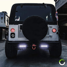 2pc 4" Inch Round LED Trailer Tail Lights [DOT Certified] [Stainless Steel Chrome Bezel] [Connector Plug Included] Stop Brake Lights for Trucks RV Jeep