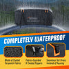 Scombi Military-Grade Waterproof Rooftop Cargo Carrier – 19 Cubic Ft. with 4 Door Hooks, Zipper/Buckle Closure, Extra Strap – Black Roof Bag for Cars with or Without Rack