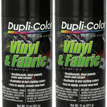 Dupli-Color HVP104 Gloss Black Vinyl & Fabric Coating 11 oz. Aerosol (2 Pack)