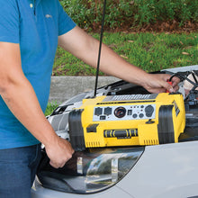 STANLEY PPRH5 Professional Power Station Jump Starter: 1000 Peak/500 Instant Amps, 500W Inverter, 120 PSI Air Compressor, Battery Clamps