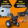 SuperHandy Trailer Dolly Electric Power 3600LBS Max Trailer Weight, 600LBS Max Tongue Weight, DC 24V 800W 12V 7Ah Powered Heavy Duty Commercial Jack Lever 2