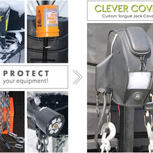 Clever Cover for Smart Jack by Trailersphere Custom Electric Tongue Jack Cover for Trailer, RV, Camper, Chains Holder, Plug Protector, Sun and Waterproof (Smart Jack Cover)