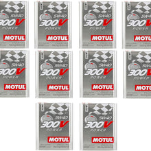 Motul 104242 Set of 10 300V Power 5W-40 Motor Oil 2-Liter Bottles