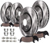 Detroit Axle - FRONT & REAR Brake Kit Rotors & Ceramic Brake Kit Pads w/Hardware fits 2008 2009 2010 2011 2012 2013 Nissan Rogue