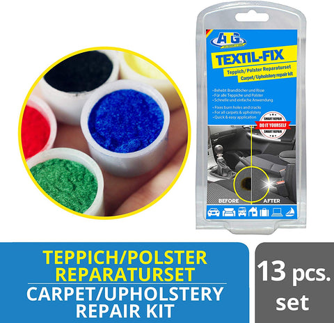 ATG Fabric Upholstery Repair Kit | Carpet Repair Kit | Furniture Repair Kit - Fixes Abraisions, Scuffs and Holes