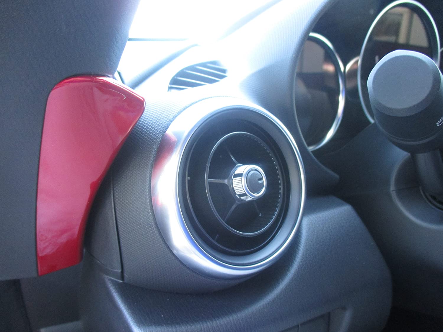 2016 Mazda MX-5 Miata New OEM satin chrome A/C vent louver N247-64-730-02