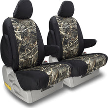 Front Seats: ShearComfort Custom Realtree Camo Seat Covers for Toyota Corolla (2020-2020) in AP Snow Sport for Sport Buckets w/Adjustable Headrests (Hatchback Only)