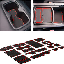 CupHolderHero for Honda Accord 2018-2020 Custom Liner Accessories – Premium Cup Holder, Console, and Door Pocket Inserts 17-pc Set (Red Trim)