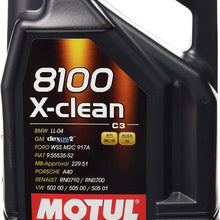 Motul (2051) 8100 X-Clean 5W-40 Synthetic Engine Oil, 5 Liter
