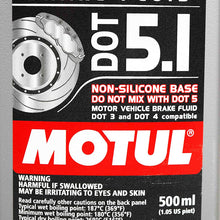 Motul 100951 100% Full Synthetic Brake Fluid 6 Pack DOT 5.1 500mL Bottle with Premium Motul Sticker (6)