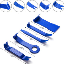 ALLDREI 12 Pcs Auto Trim Removal Tool Kit | Auto Door Panel Removal/Premium Car Trim Upholstery/Pry Tool | Strong Plastic/Leaves No Scratches | Blue/Handy Storage Wallet