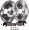 Detroit Axle - Pair (2) Rear Disc Brake Kit Rotors w/Ceramic Pads w/Hardware for 2013 2014 2015 2016 2017 2018 Ford Fusion - [2013-2017 Lincoln MKZ Hybrid] - 302mm Rotors