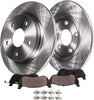 Detroit Axle - REAR Disc Brake Kit Rotors w/Ceramic Pads & Hardware for 2000-2005 Buick LeSabre - [2000-2004 Pontiac Bonneville - [2001-2003 Olds Aurora]