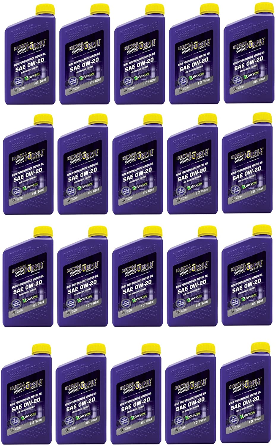 Royal Purple API-Licensed SAE 0W20 High Performance Synthetic Motor Oil - (Case of 20)