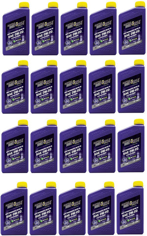 Royal Purple API-Licensed SAE 0W20 High Performance Synthetic Motor Oil - (Case of 20)