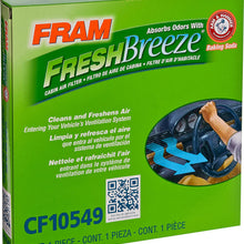 FRAM Fresh Breeze Cabin Air Filter Replacement for Car Passenger Compartment w/Arm and Hammer Baking Soda, Easy Install, CF8644A for Select Volkswagen and Audi Vehicles , white