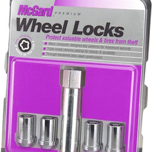 McGard 25257 Chrome Tuner Style Cone Seat Wheel Locks (M12 x 1.5 Thread Size) - Set of 4