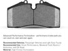 REAR R1 Concepts Performance Sport Brake Pads 2115-0905-00