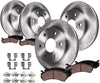 Detroit Axle - 302mm Front and 325mm Rear Disc Brake Kit Rotors w/Ceramic Pads w/Hardware for 2006-2007 Buick Rainier/Chevy SSR - [2006-2008 Trailblazer/GMC Envoy 6 Cyl.]