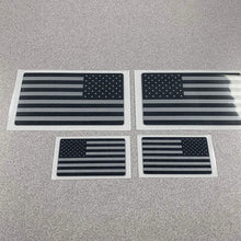 EyeCatcher USA Flag Emblem Decal Black - 2 Pack