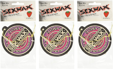 Sex Wax Air Freshener (3-Pack, Strawberry)