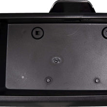 APDTY 112812 Exterior Rear Right Cargo Door Handle License Plate Bracket Holder Black Plastic Fits 1996-2015 Chevy Express or GMC Savana 1500 2500 3500 Van (Replaces 25989400, 15167638, 15269298)