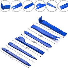 ALLDREI 12 Pcs Auto Trim Removal Tool Kit | Auto Door Panel Removal/Premium Car Trim Upholstery/Pry Tool | Strong Plastic/Leaves No Scratches | Blue/Handy Storage Wallet
