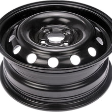 Dorman Black Wheel with Painted Finish (14 x 5.5 inches /4 x 3 inches, 45 mm Offset)