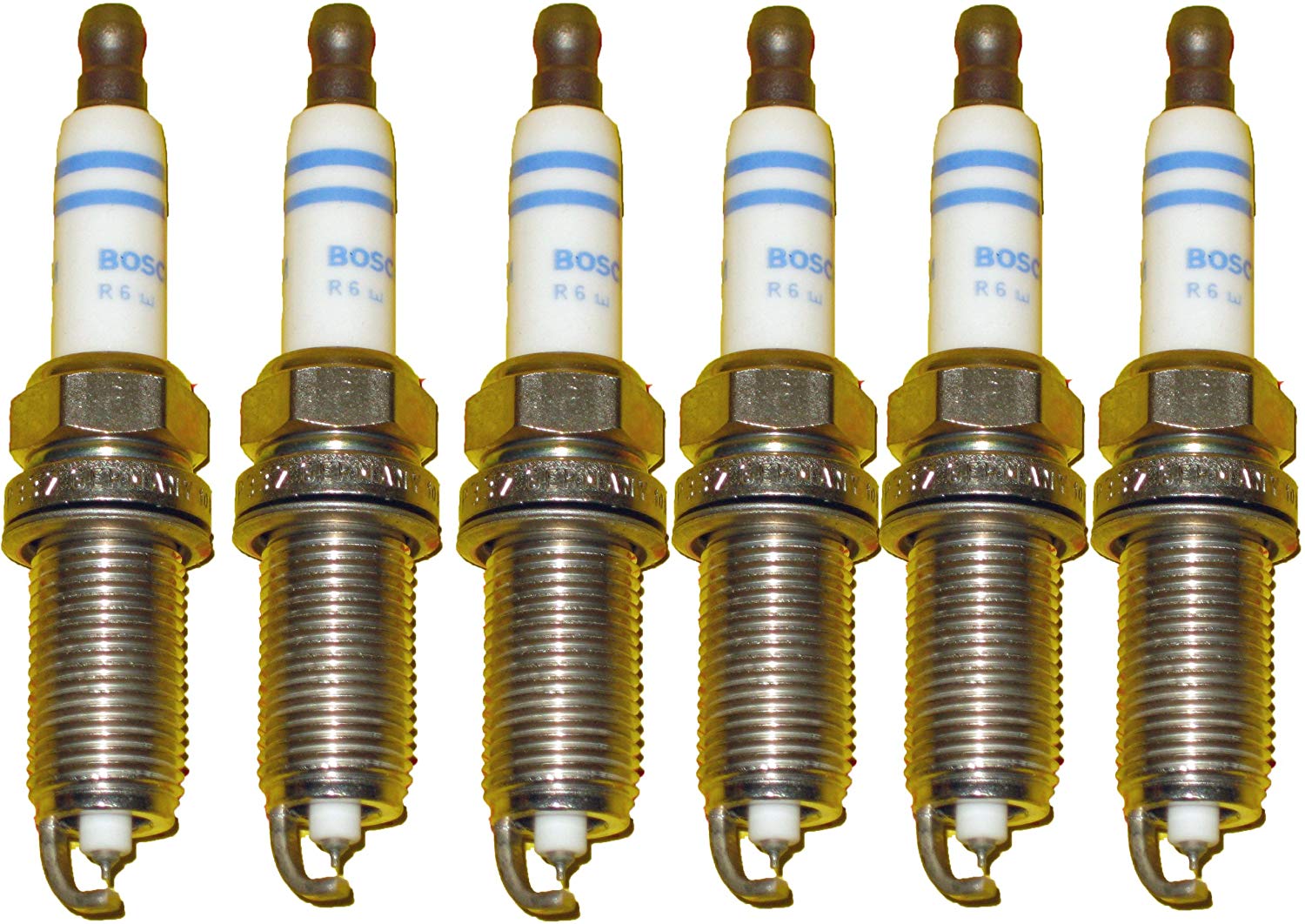 BMW Spark Plugs Platinum Plug Set Bosch OEM 158253 / FR7NP P332 (6pcs)