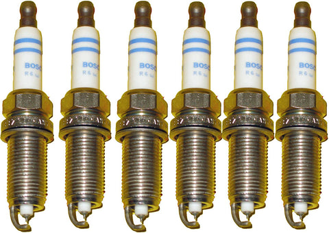 BMW Spark Plugs Platinum Plug Set Bosch OEM 158253 / FR7NP P332 (6pcs)