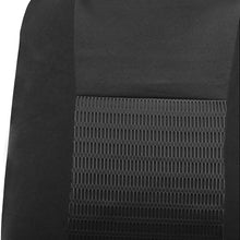 FH Group - FB060102 Trendy Elegance Car Seat Cover, s, Airbag & Split Ready w. FH3001 Silicone Steering Wheel Cover, Solid Black Color - Fit Most Car, Truck, SUV, or Van