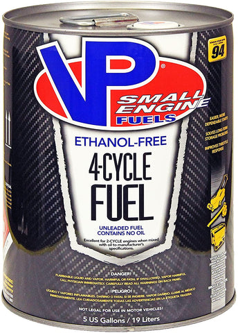 VP Small Engine Fuels 6202 Ethanol-Free JASO-FD 4-Cycle Fuel - 5 gal