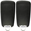 KeylessOption Keyless Entry Car Remote Uncut Flip Key Fob Replacement for OHT01060512 (Pack of 2)