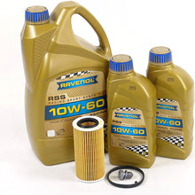 Blau J1A5116 Motor Oil Change Kit - Compatible with 2012-13 Audi TTRS w/ 5 Cylinder 2.5T Engine - Racing Oil 10w60