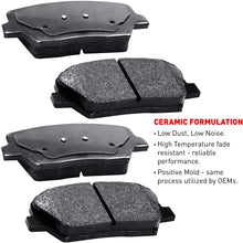 For Acura, Honda MDX, Pilot, ZDX Front Rear Blank Brake Rotors Kit + Ceramic Pads