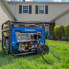 Westinghouse WGen9500DF Dual Fuel Portable Generator-9500 Rated 12500 Peak Watts Gas or Propane Powered-Electric Start-Transfer Switch & RV Ready, CARB Compliant