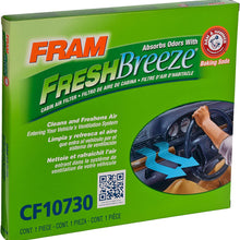 FRAM Fresh Breeze Cabin Air Filter Replacement for Car Passenger Compartment w/ Arm and Hammer Baking Soda, Easy Install, CF11182 for Select Acura and Honda Vehicles