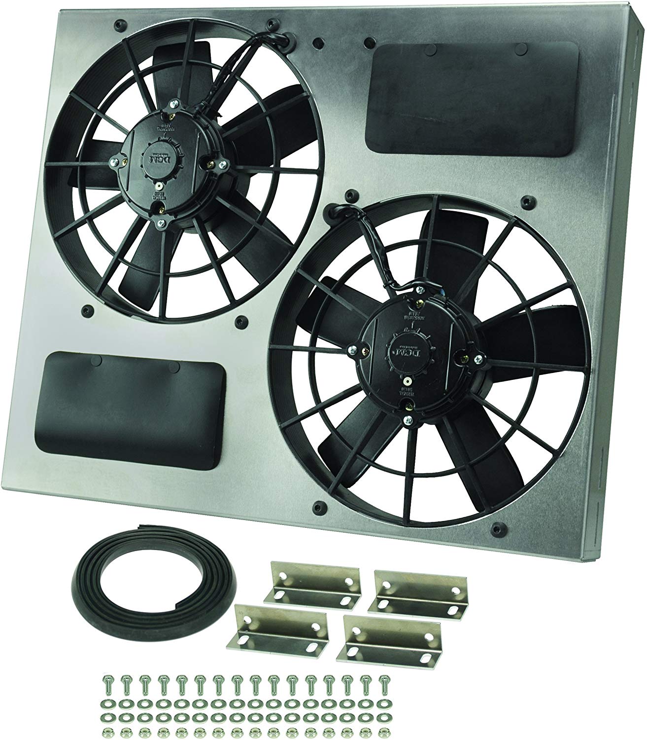 Derale Performance 16830 Gray/Black High Output Dual Radiator Fan