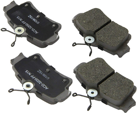 ACDelco 14D627CH Advantage Ceramic Rear Disc Brake Pad Set