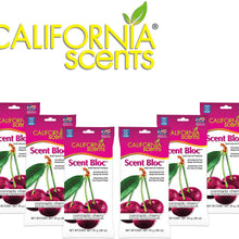 California Scents Power Bloc Car Air Freshener, Coronado Cherry Fresh & Bold Fragrance, 0.88 Oz (Pack of 6) - Packaging May Vary, 5.28 Ounces