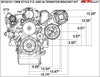 ICT Billet Corvette LS Alternator & Power Steering Pump Bracket Accessory Kit Turbo LS1 551521X-1