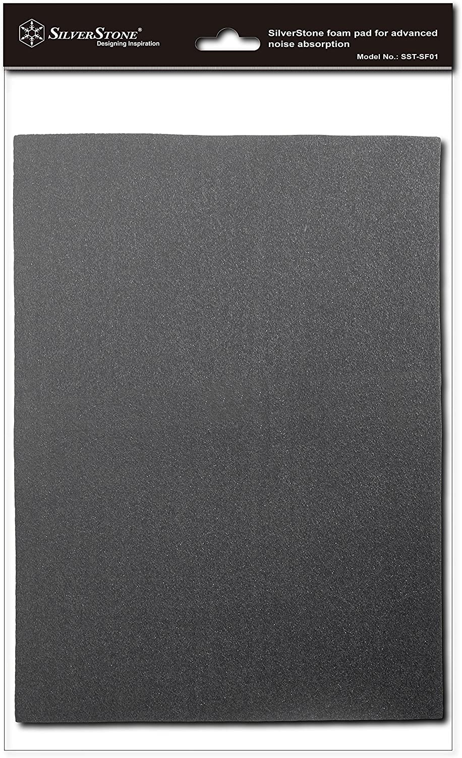 SilverStone Technology EPDM Sound Dampening Foam/Noise Absorption Material Excellent Adhesion in High Heat 2 Pack SF01-USA