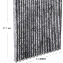Puroma Cabin Air Filter with Activated Charcoal Layer Replacement for CP819, CF11819, Hyundai Azera Santa Fe Sonata, Chevrolet Captive Sports Equinox, GMC Terrain, Saturn Vue