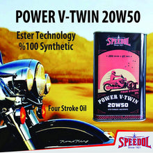 Speedol Power V-Twin 20W-50 Full Synthetic 4T Motorcycle Oil 1.05-Quart (1 Liter) | Four Stroke Esther Technology 100% Synthetic Oil | Premium Tin Packaging | High-Performance Engine Oil