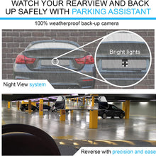 AVISIGHT Backup Camera 7'' Mirror Dash Camera | Touch Screen 1080P Rearview Dual Lens with Waterproof Rear Camera